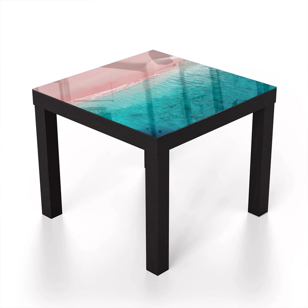 Salontafel 55x55 - Gehard Glas - Tropisch Strand
