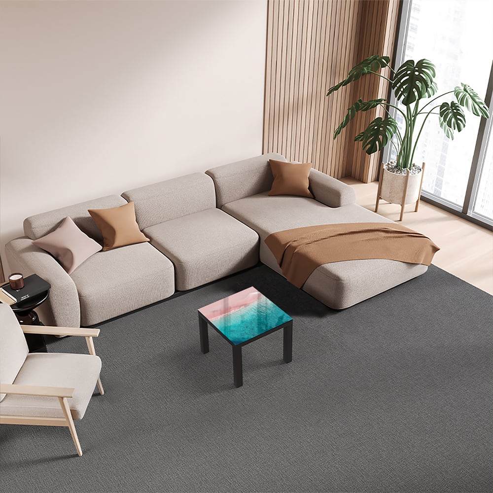 Salontafel 55x55 - Gehard Glas - Tropisch Strand