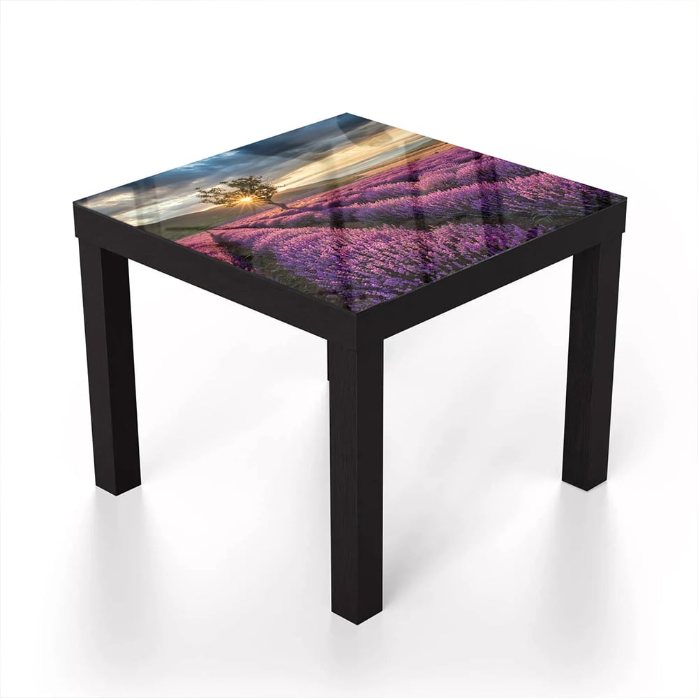 Salontafel 55x55 - Gehard Glas - Lavendel Veld