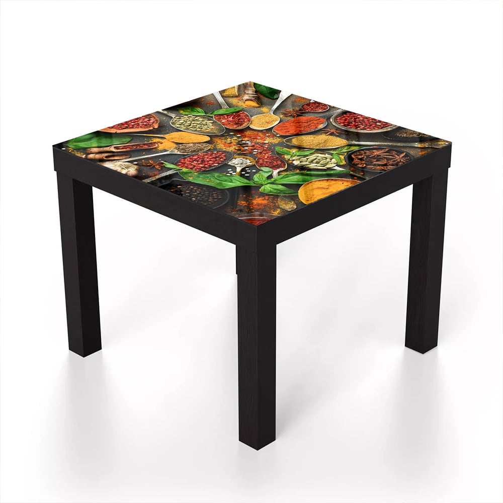 Salontafel 55x55 - Gehard Glas - Kruidige Kleurenpracht