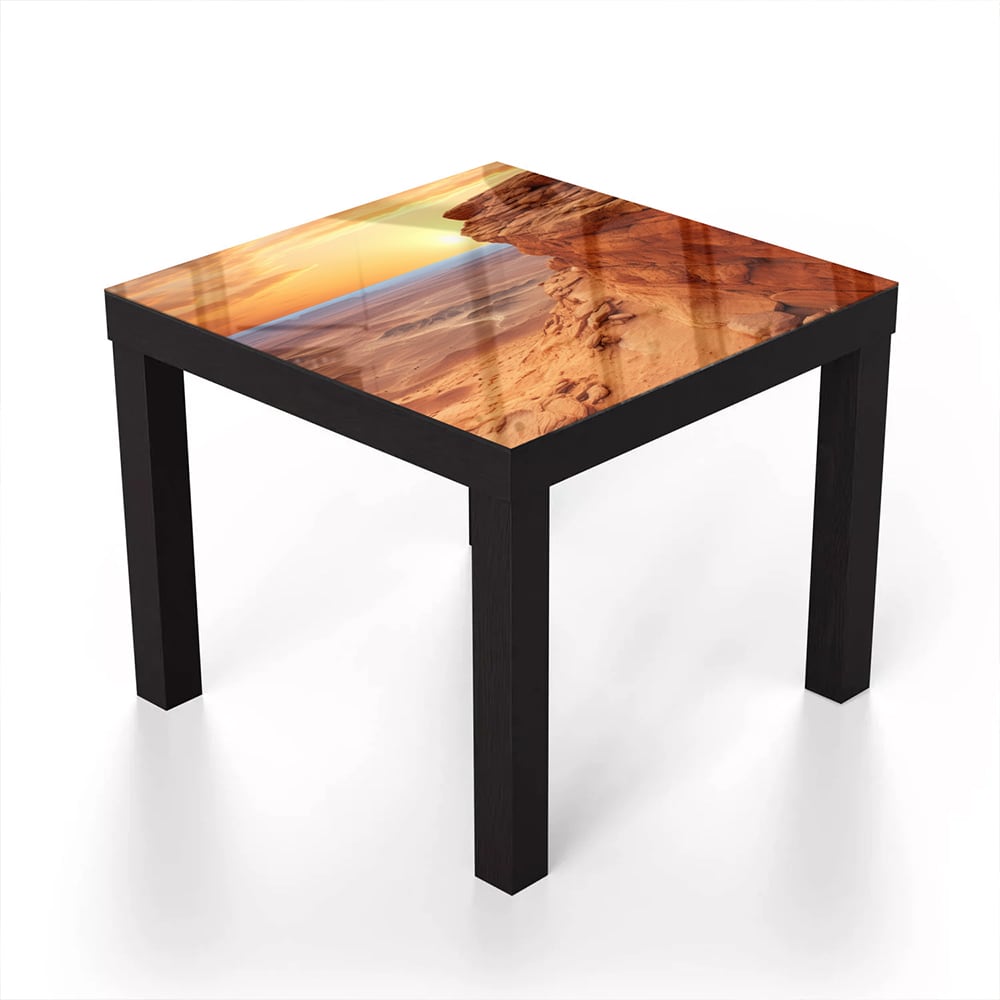 Salontafel 55x55 - Gehard Glas - Woestijn Landschap