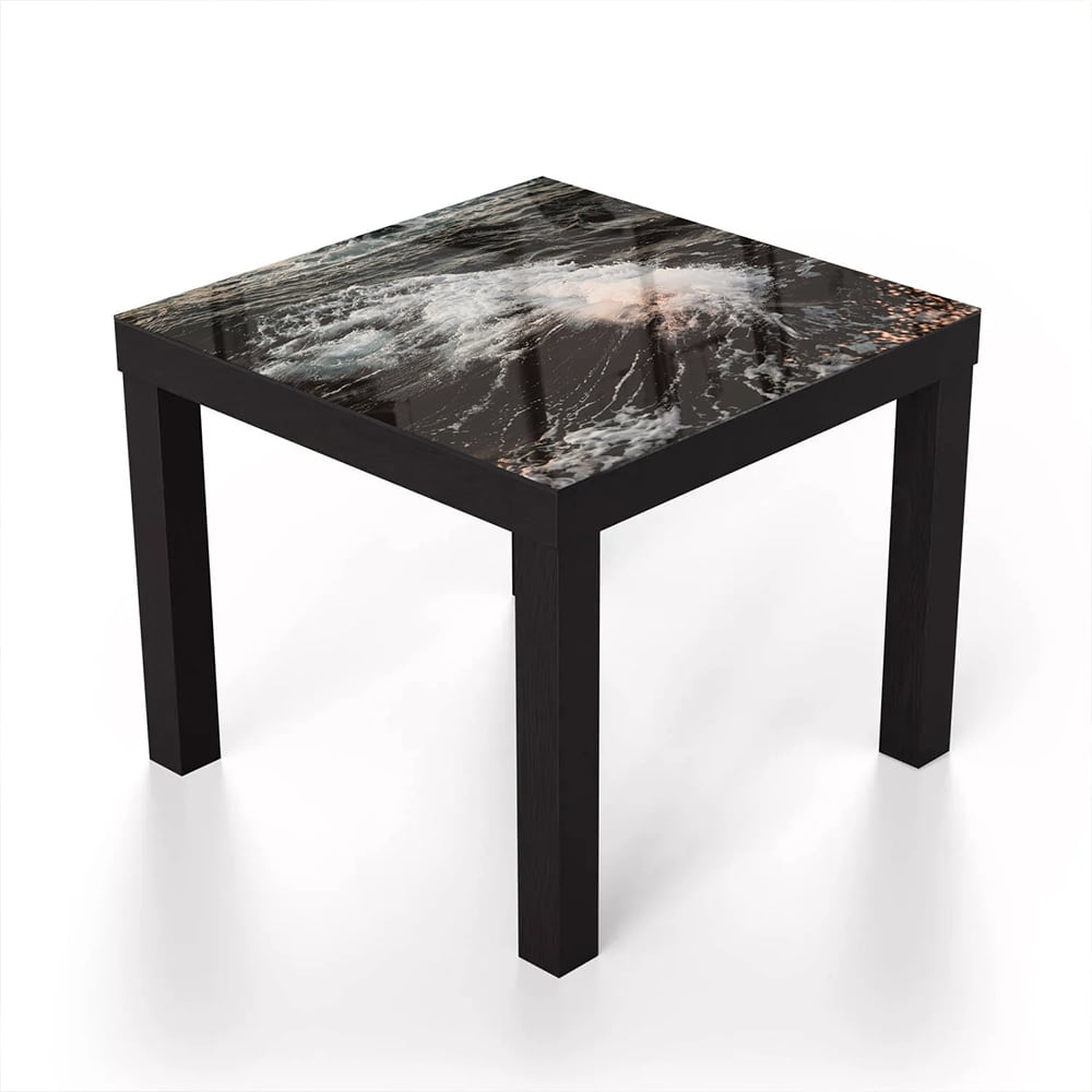 Salontafel 55x55 - Gehard Glas - Ruige Golven