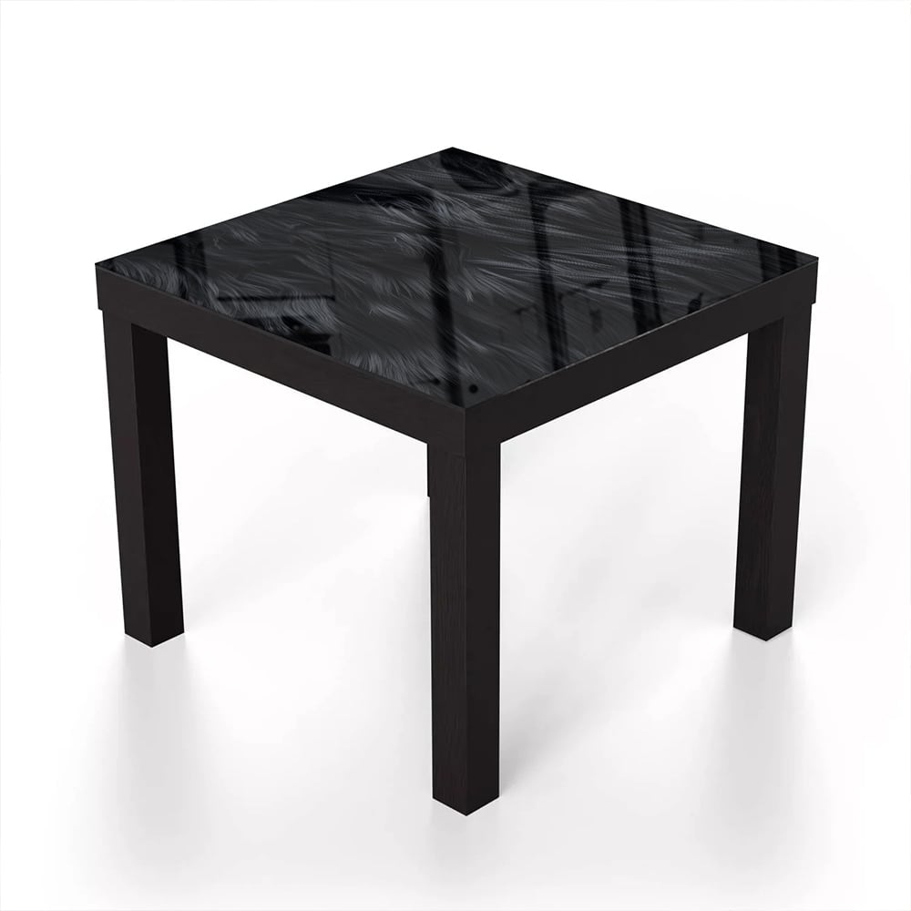 Salontafel 55x55 - Gehard Glas - Zwarte Vacht