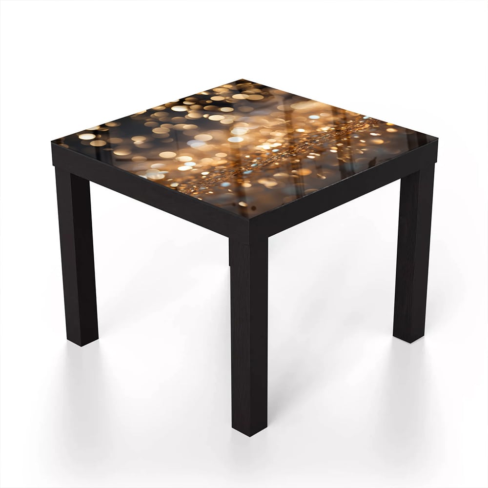 Salontafel 55x55 - Gehard Glas - Gouden Glitters