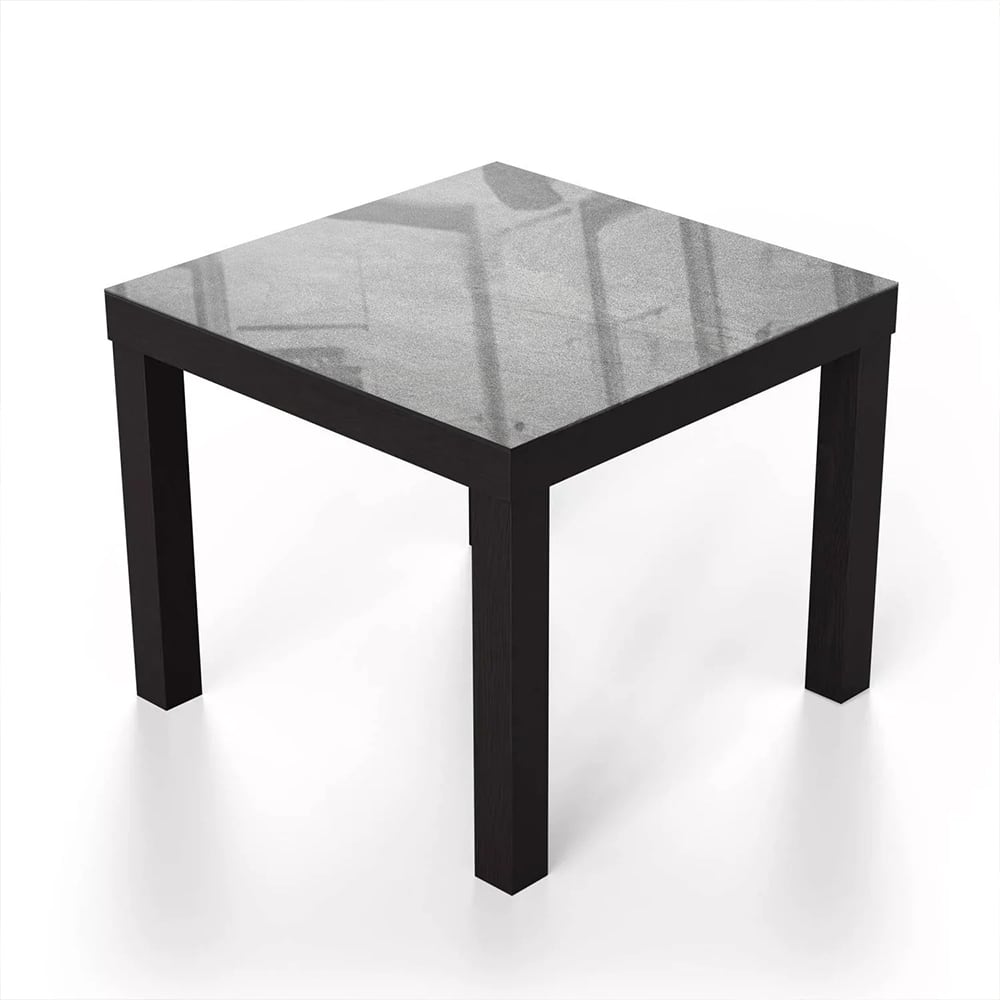 Salontafel 55x55 - Gehard Glas - Grijze Betonnen Muur