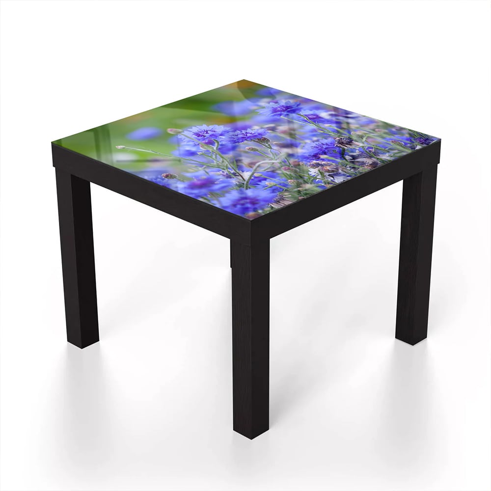 Salontafel 55x55 - Gehard Glas - Korenbloemen in Bloei