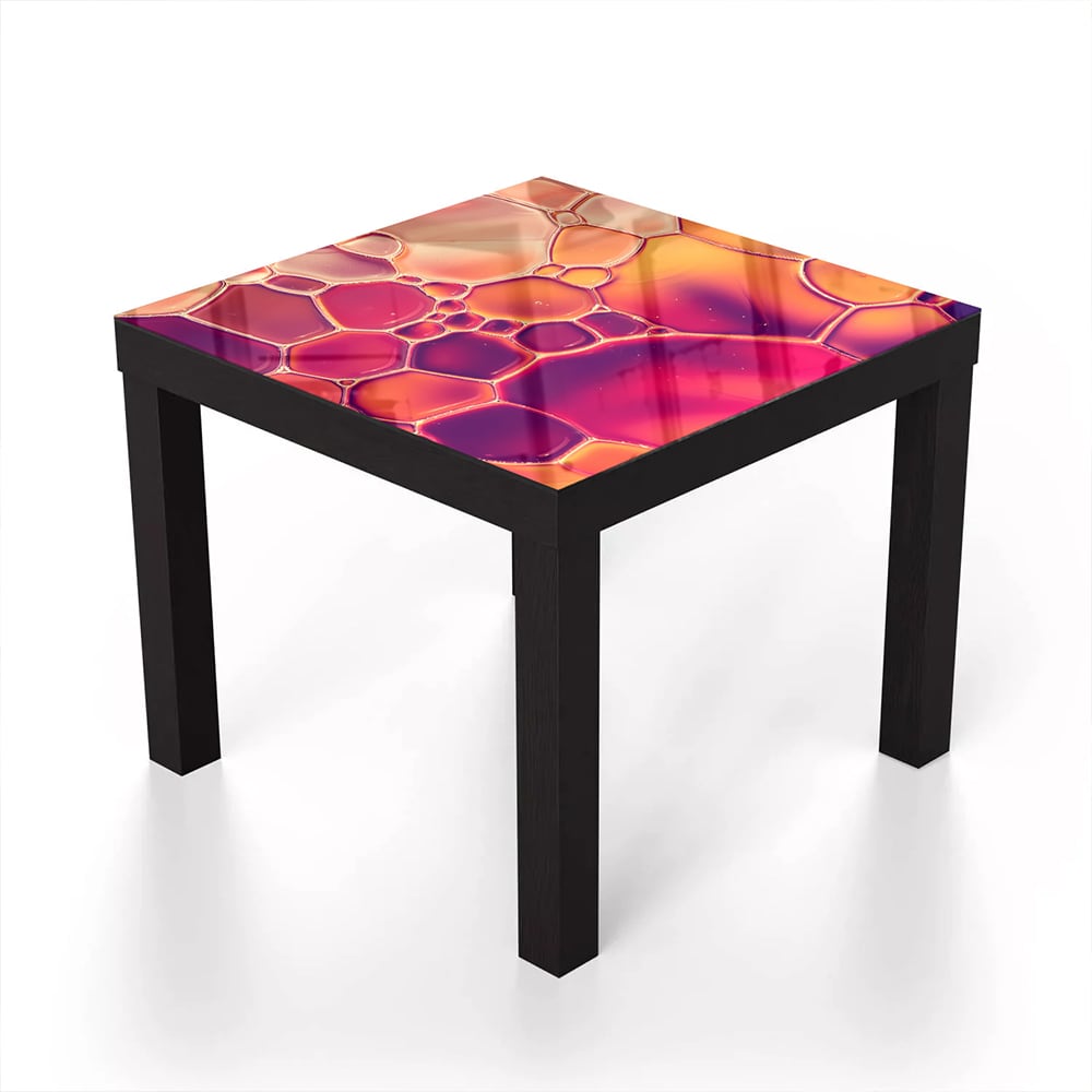 Salontafel 55x55 - Gehard Glas - Abstracte Waterdruppels