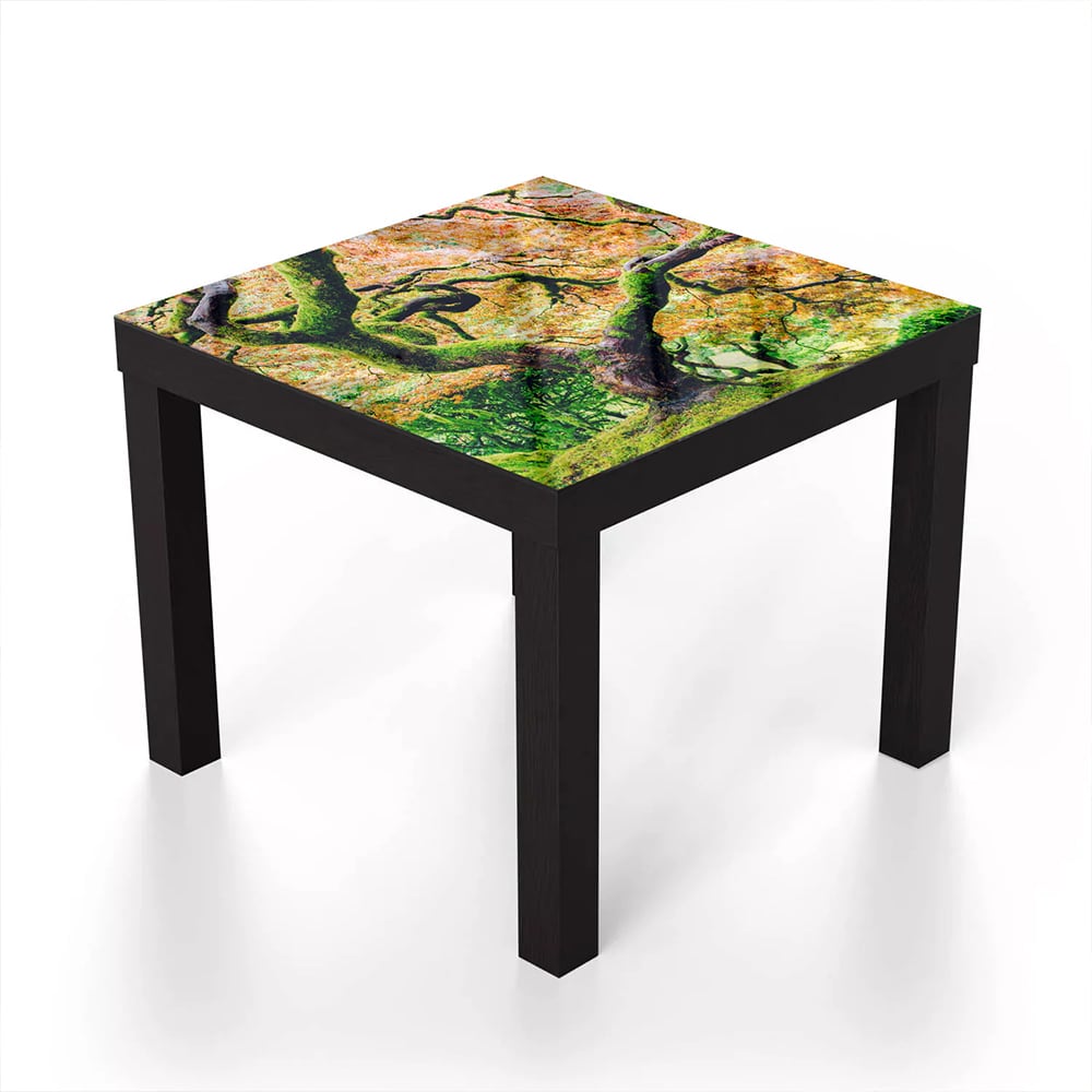 Salontafel 55x55 - Gehard Glas - Mossige Boom in de Herfst