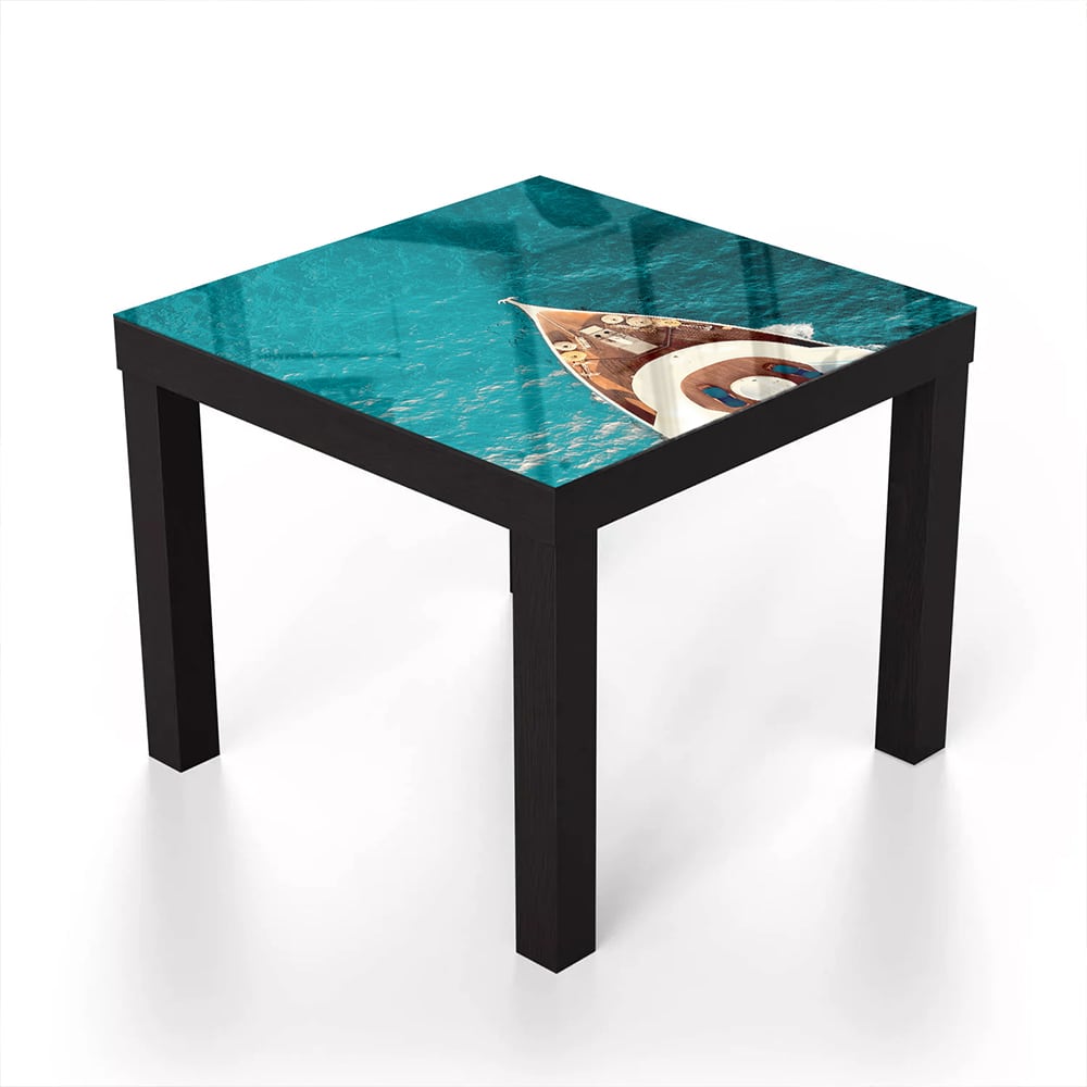 Salontafel 55x55 - Gehard Glas - Voorkant Jacht