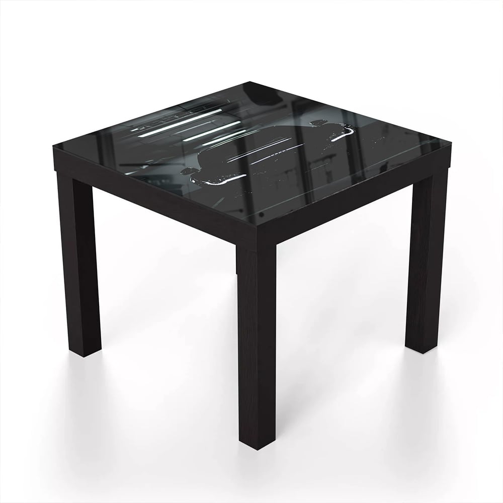 Salontafel 55x55 - Gehard Glas - Audi R8 Zwart