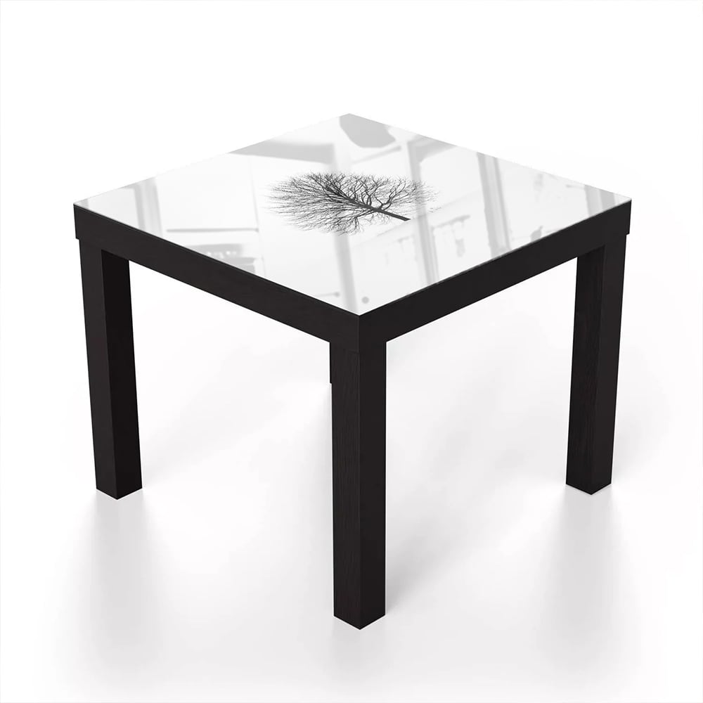 Salontafel 55x55 - Gehard Glas - Boom Omringd door Sneeuw