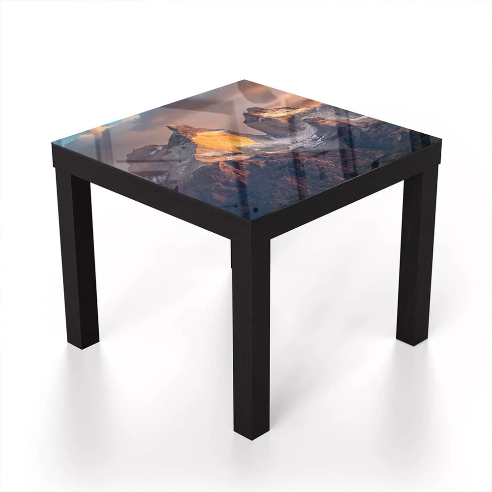 Salontafel 55x55 - Gehard Glas - Ruwe Bergtoppen