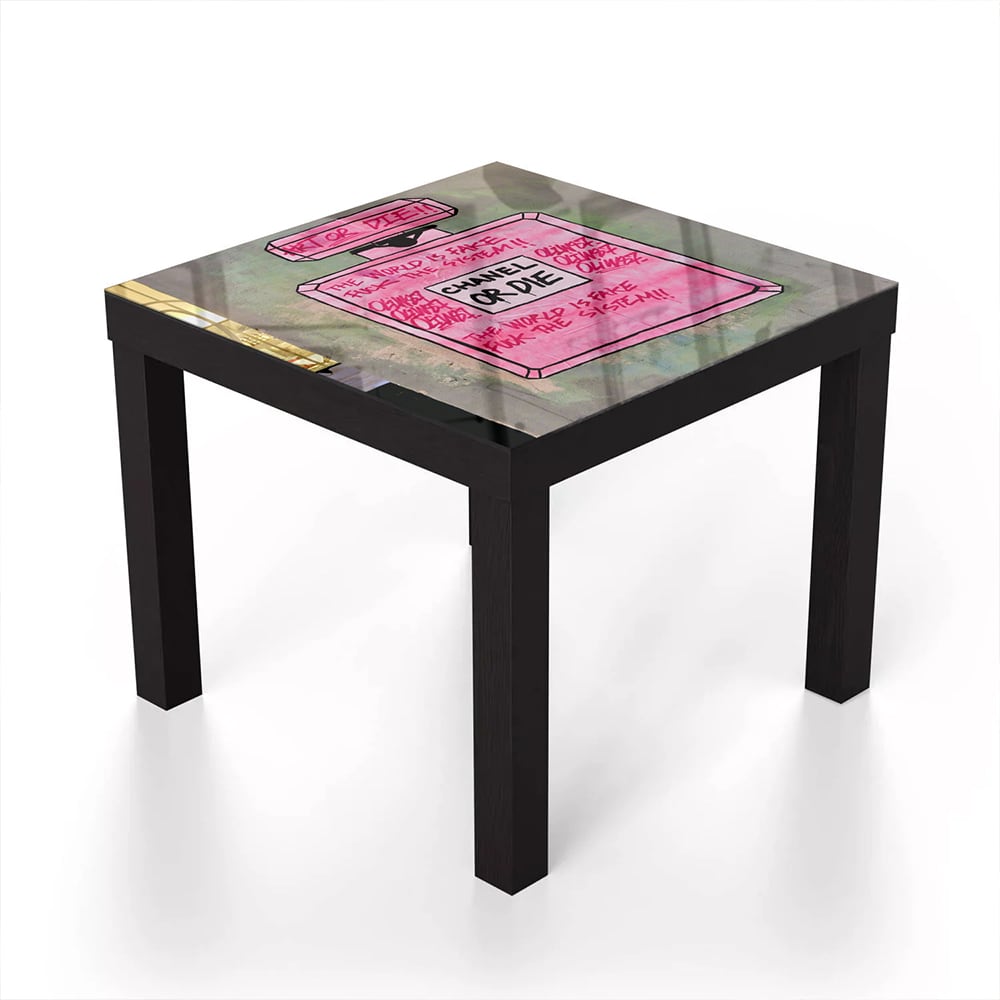 Salontafel 55x55 - Gehard Glas - Chanel or Die Art