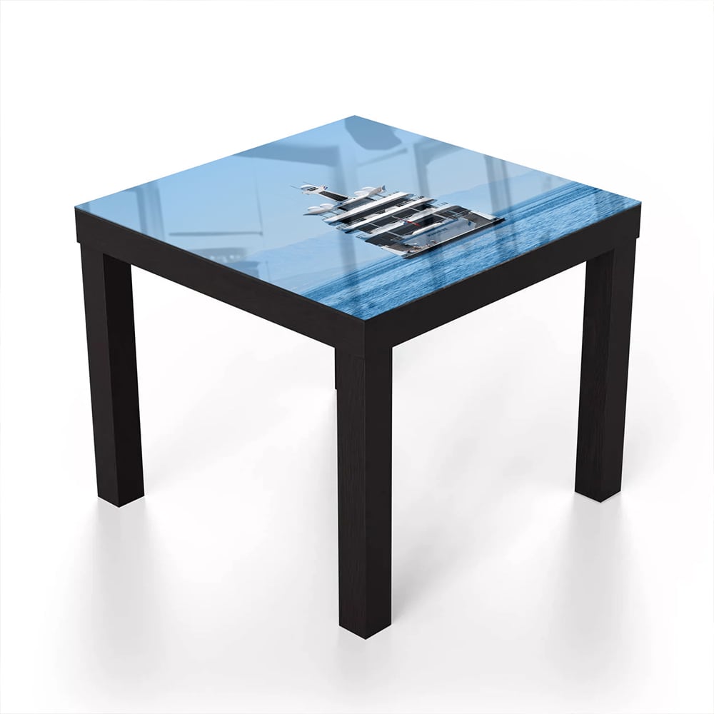 Salontafel 55x55 - Gehard Glas - Achterkant Jacht