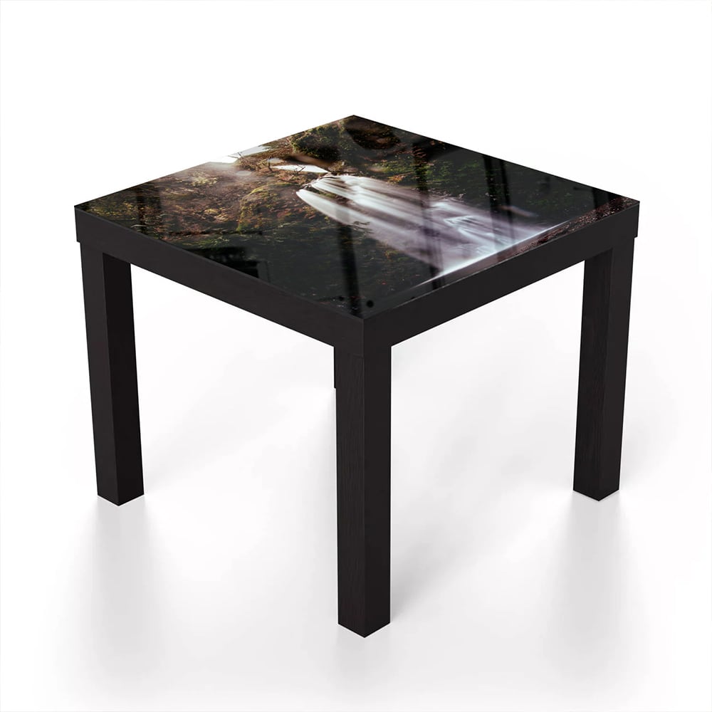 Salontafel 55x55 - Gehard Glas - Waterval in de Natuur