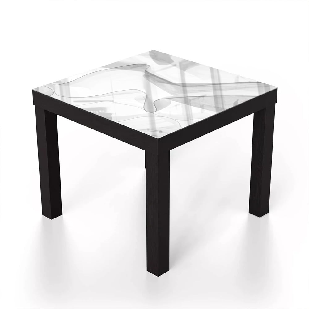 Salontafel 55x55 - Gehard Glas - Gordijnen Zwart-Wit