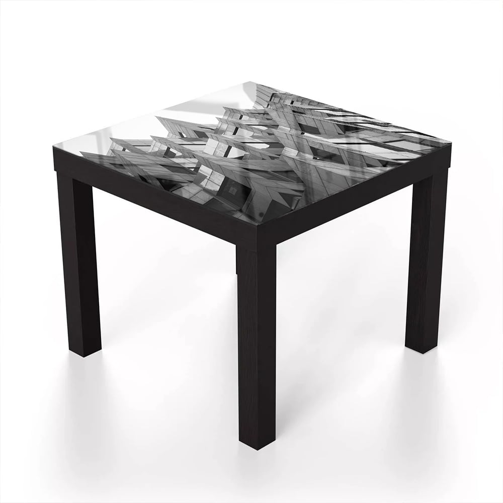 Salontafel 55x55 - Gehard Glas - Zwart-Wit Architectuur