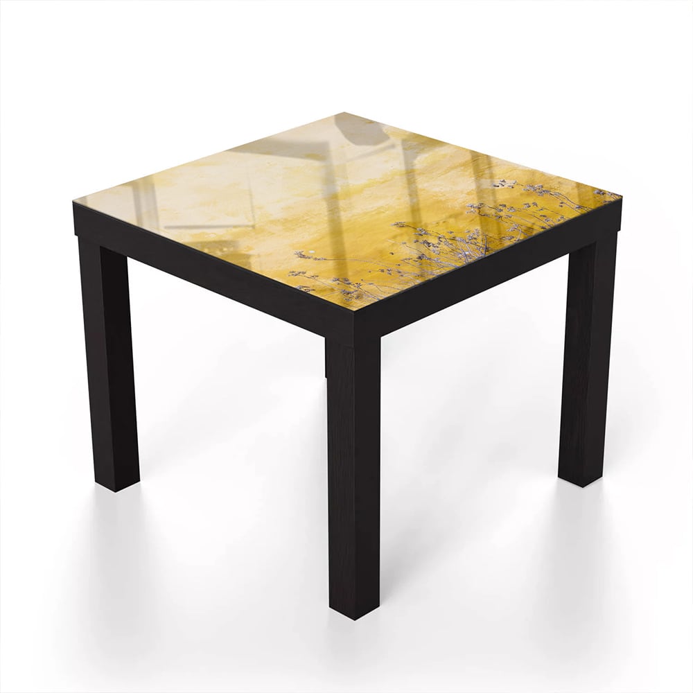 Salontafel 55x55 - Gehard Glas - Waterverf op Muur