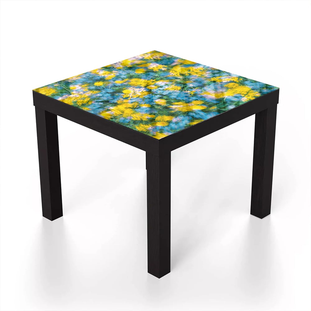 Salontafel 55x55 - Gehard Glas - Vrolijke Bloemen