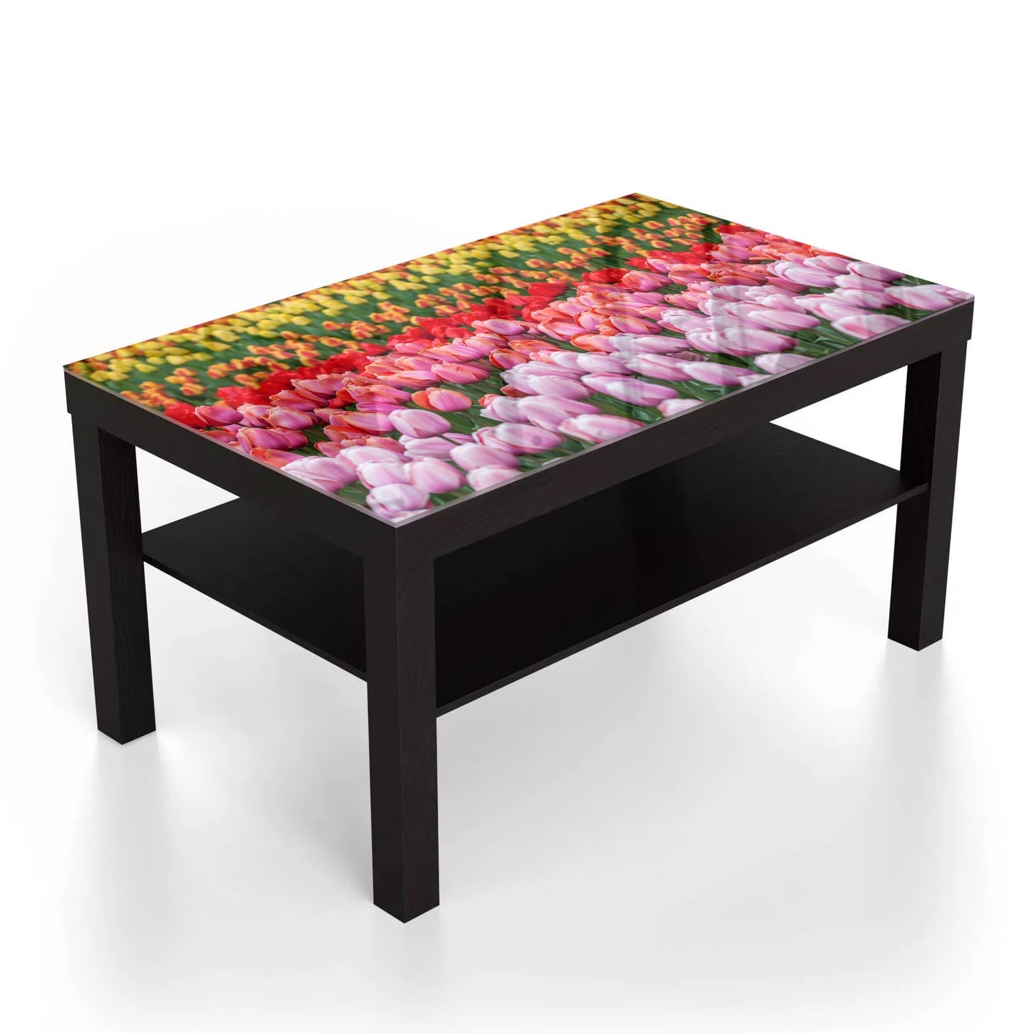 Salontafel 90x55 - Gehard Glas - Tulpenveld in Lisse