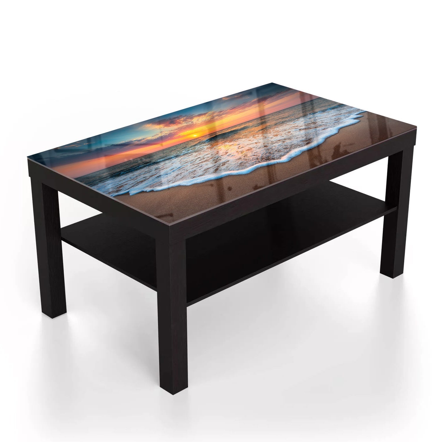 Salontafel 90x55 - Gehard Glas - Zonsopkomst Aan Zee