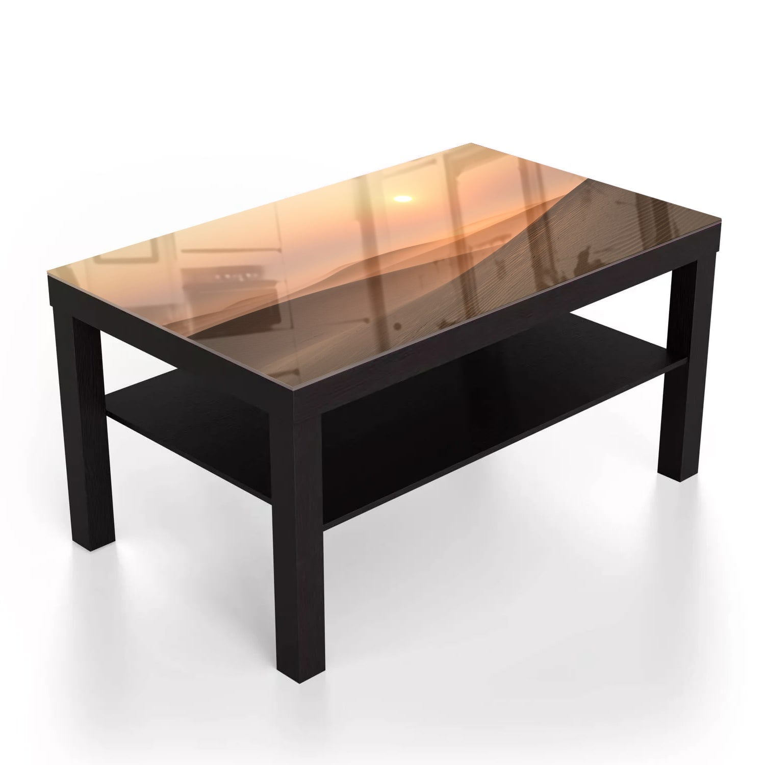 Salontafel 90x55 - Gehard Glas - Woestijnen Bij Dubai