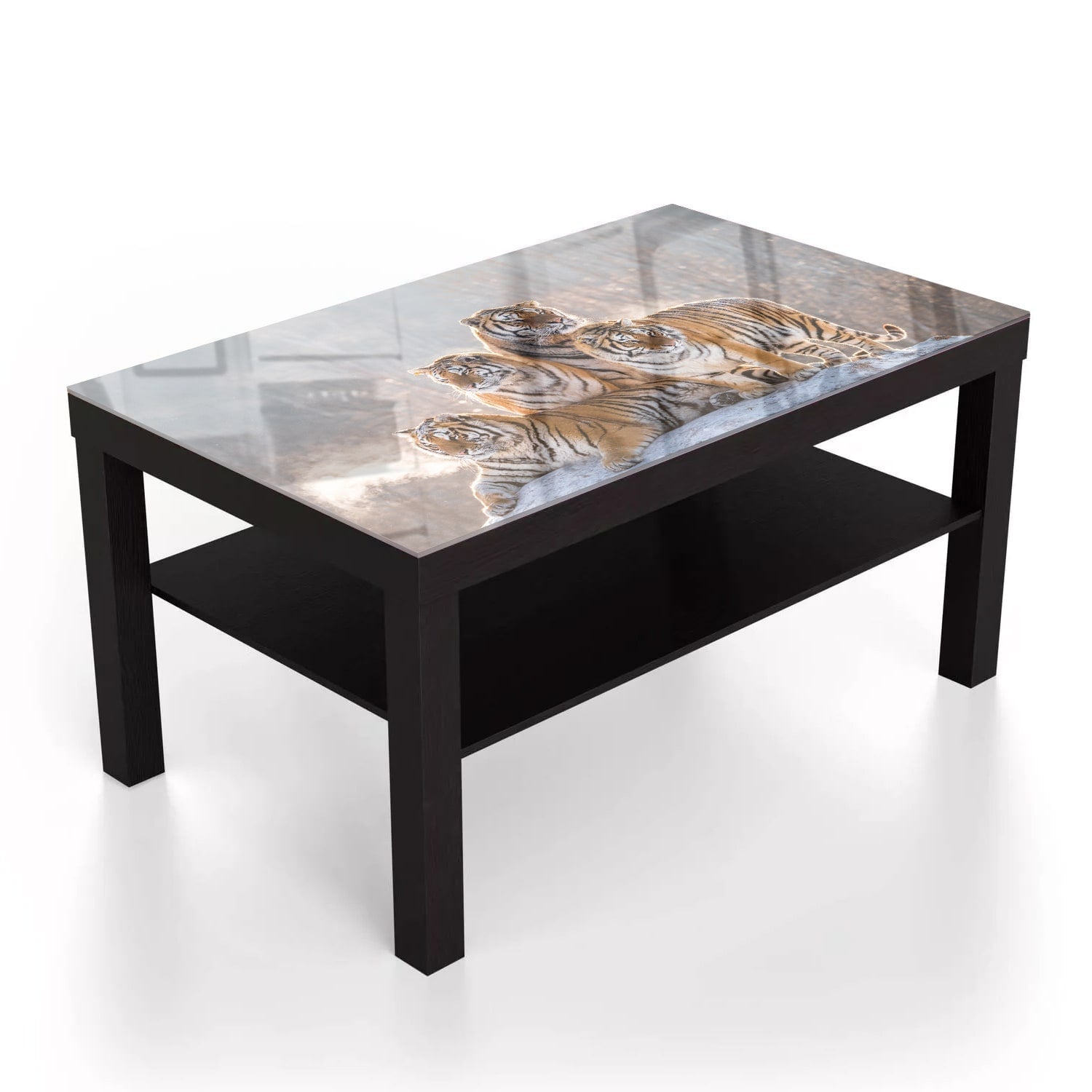 Salontafel 90x55 - Gehard Glas - Groep Tijgers