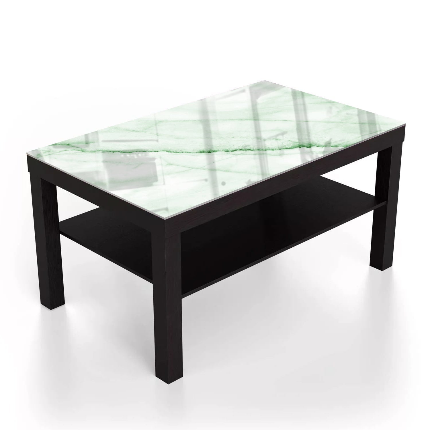 Salontafel 90x55 - Gehard Glas - Smaragd Marmer