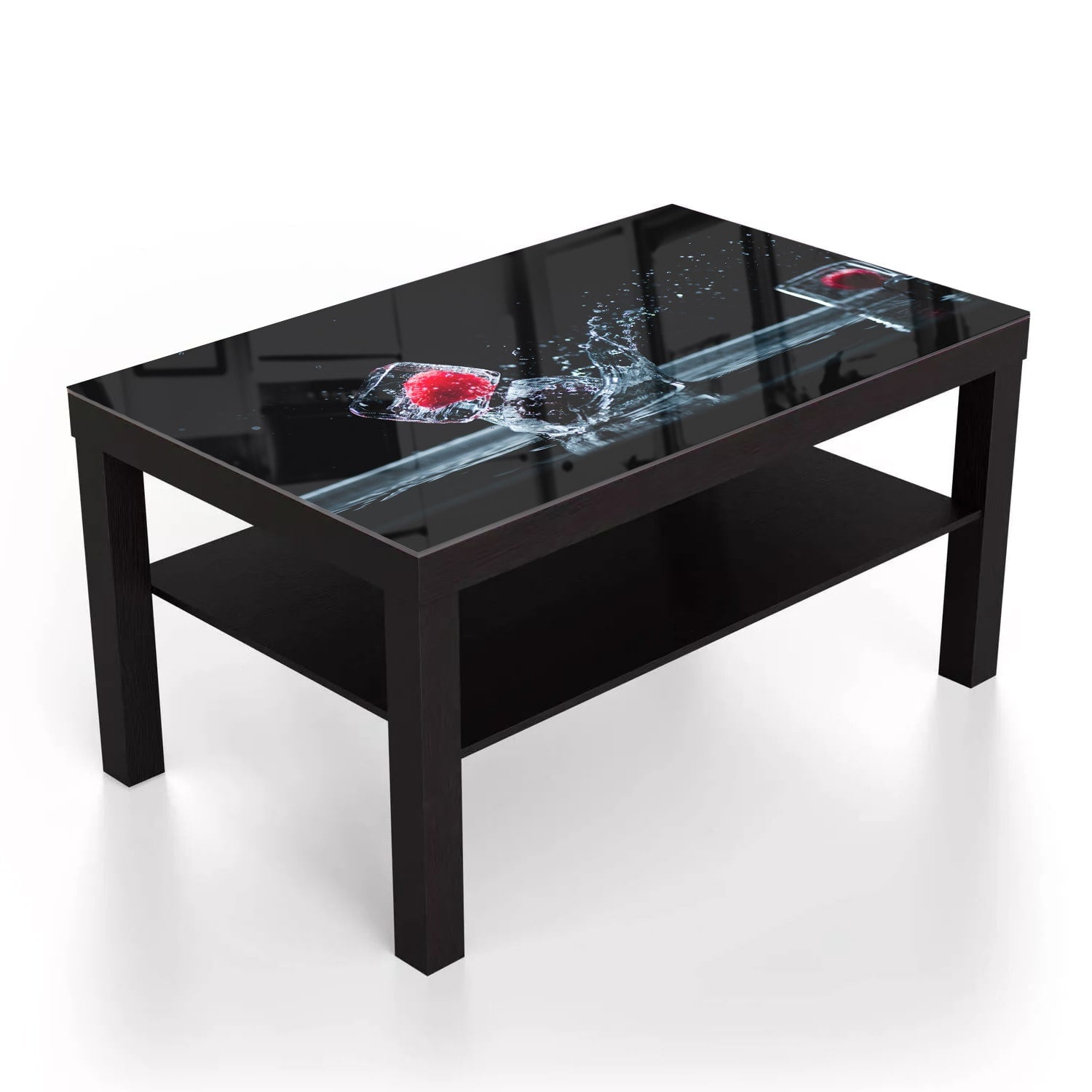 Salontafel 90x55 - Gehard Glas - Fruit in Ijsblokjes