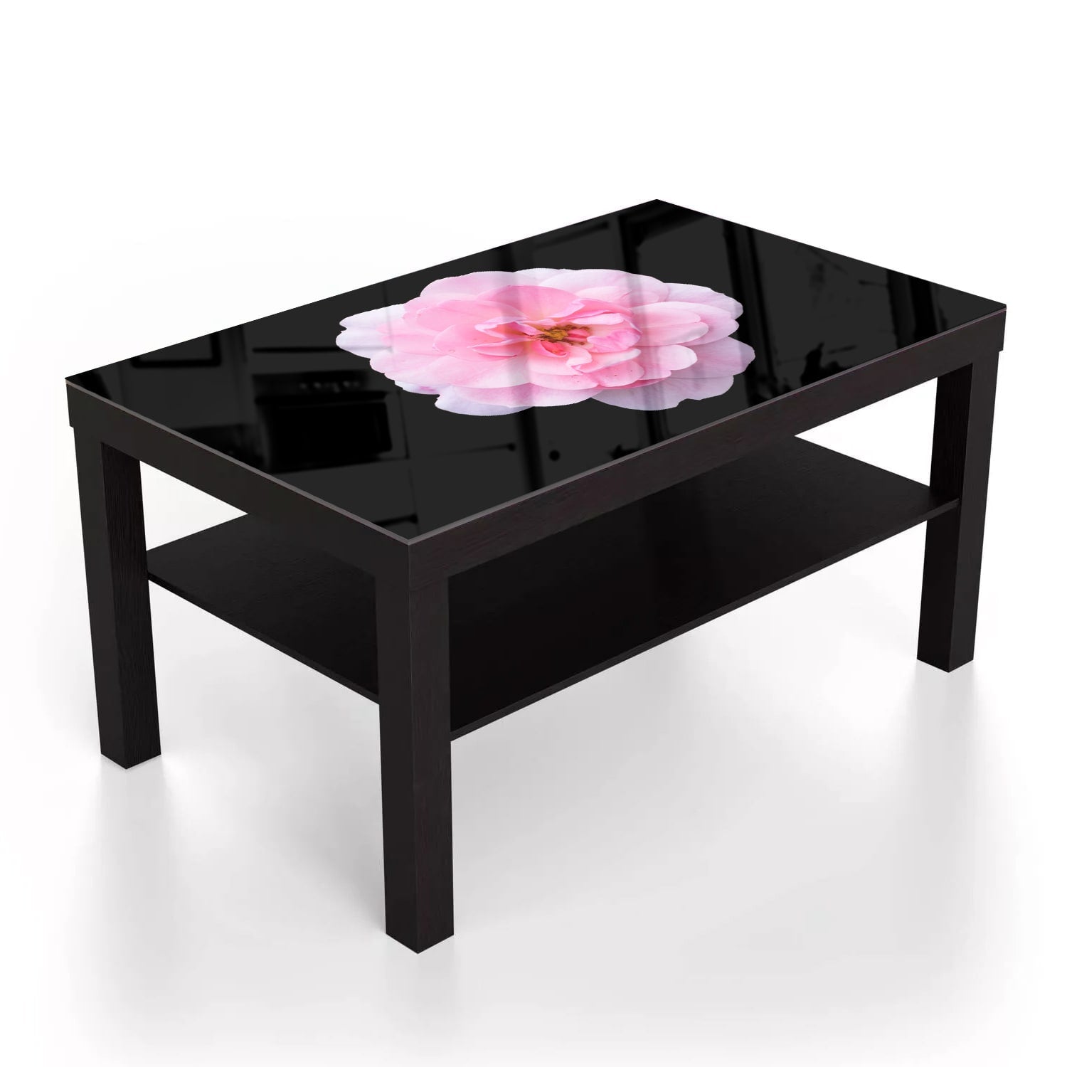 Salontafel 90x55 - Gehard Glas - Lichtroze Floribunda