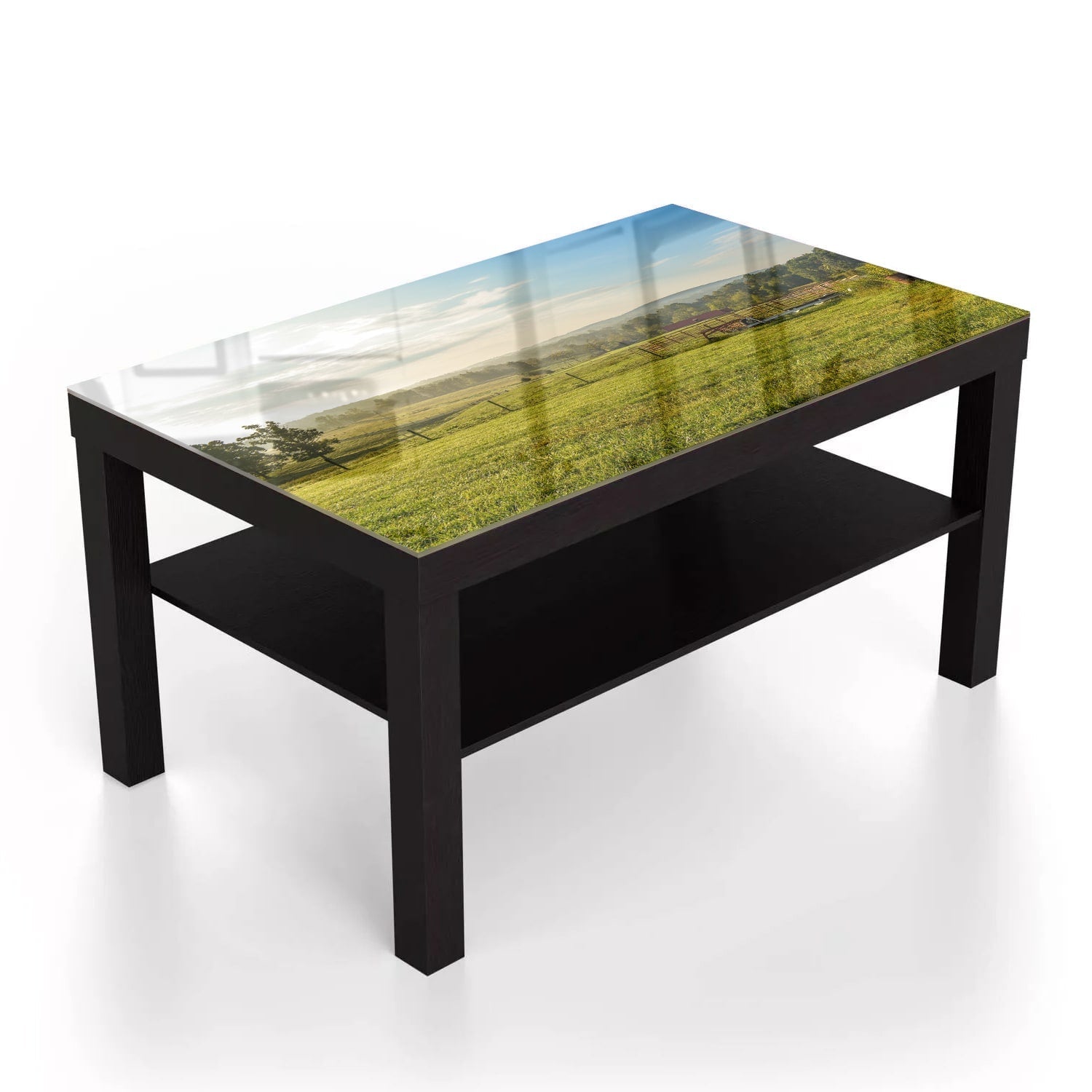Salontafel 90x55 - Gehard Glas - Veld Bij Smith Mountain