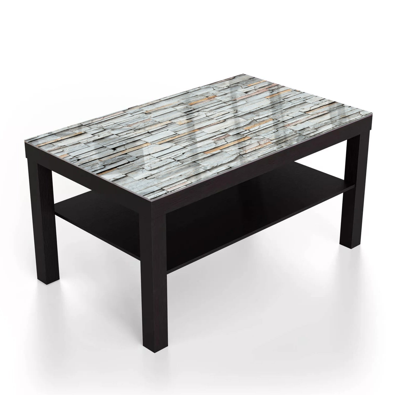 Salontafel 90x55 - Gehard Glas - Stenen Muur