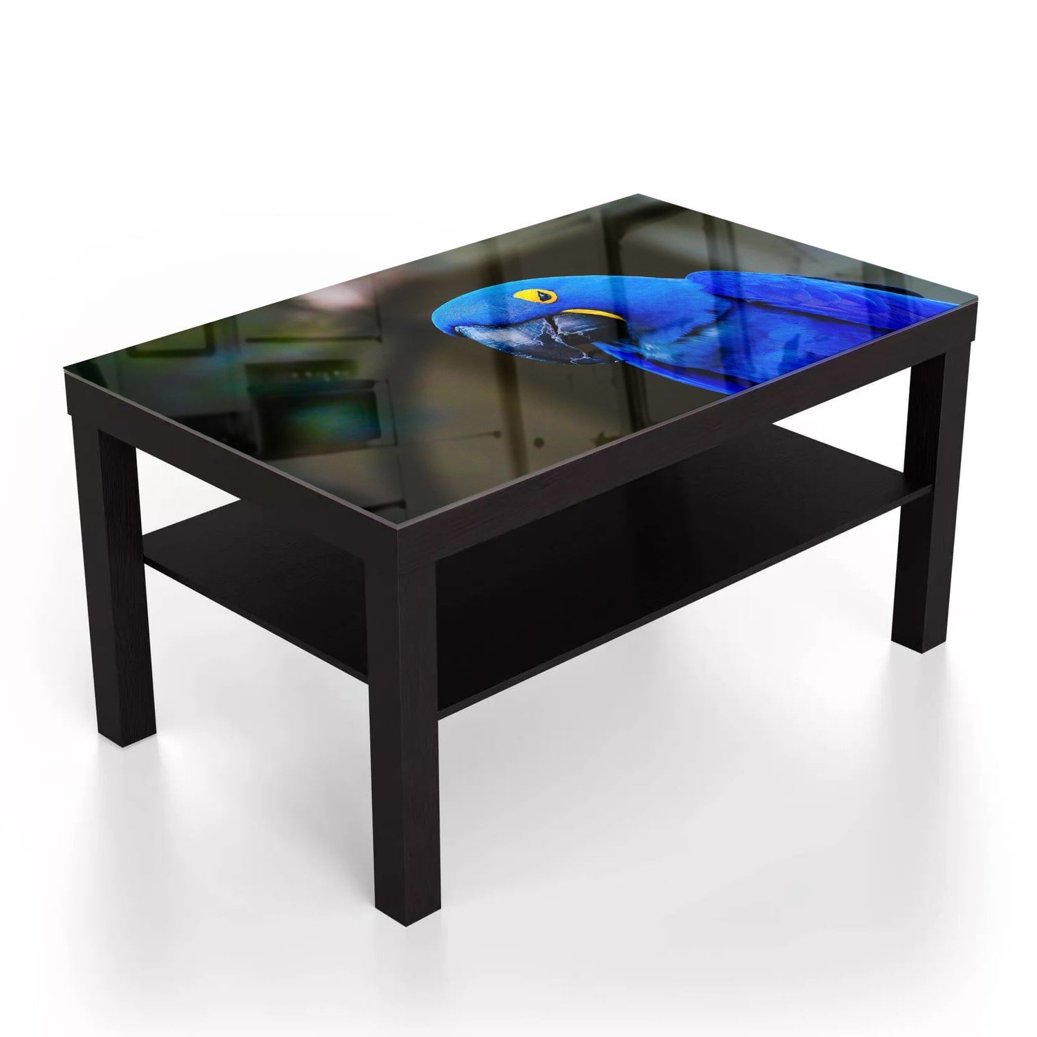 Salontafel 90x55 - Gehard Glas - Blauwe Ara