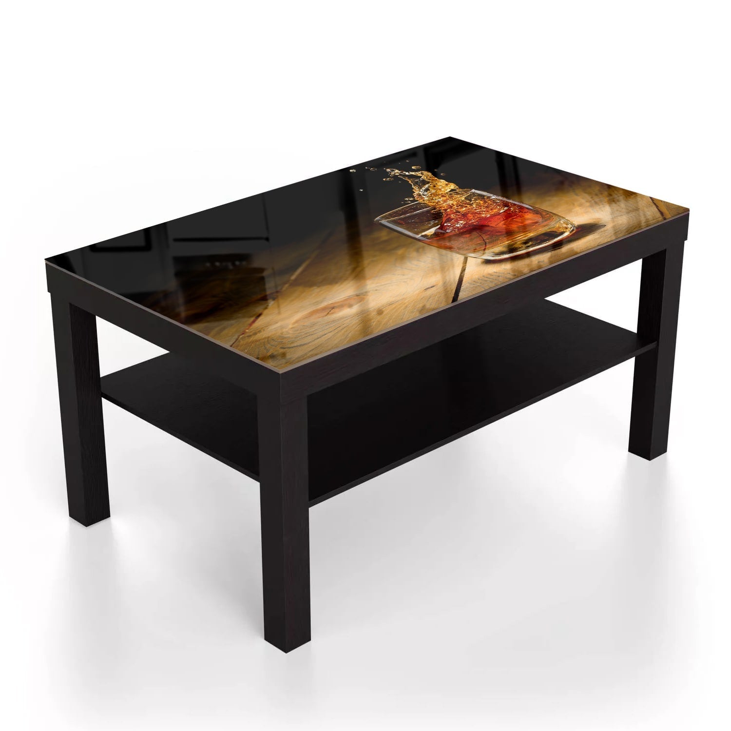 Salontafel 90x55 - Gehard Glas - Whisky Splash