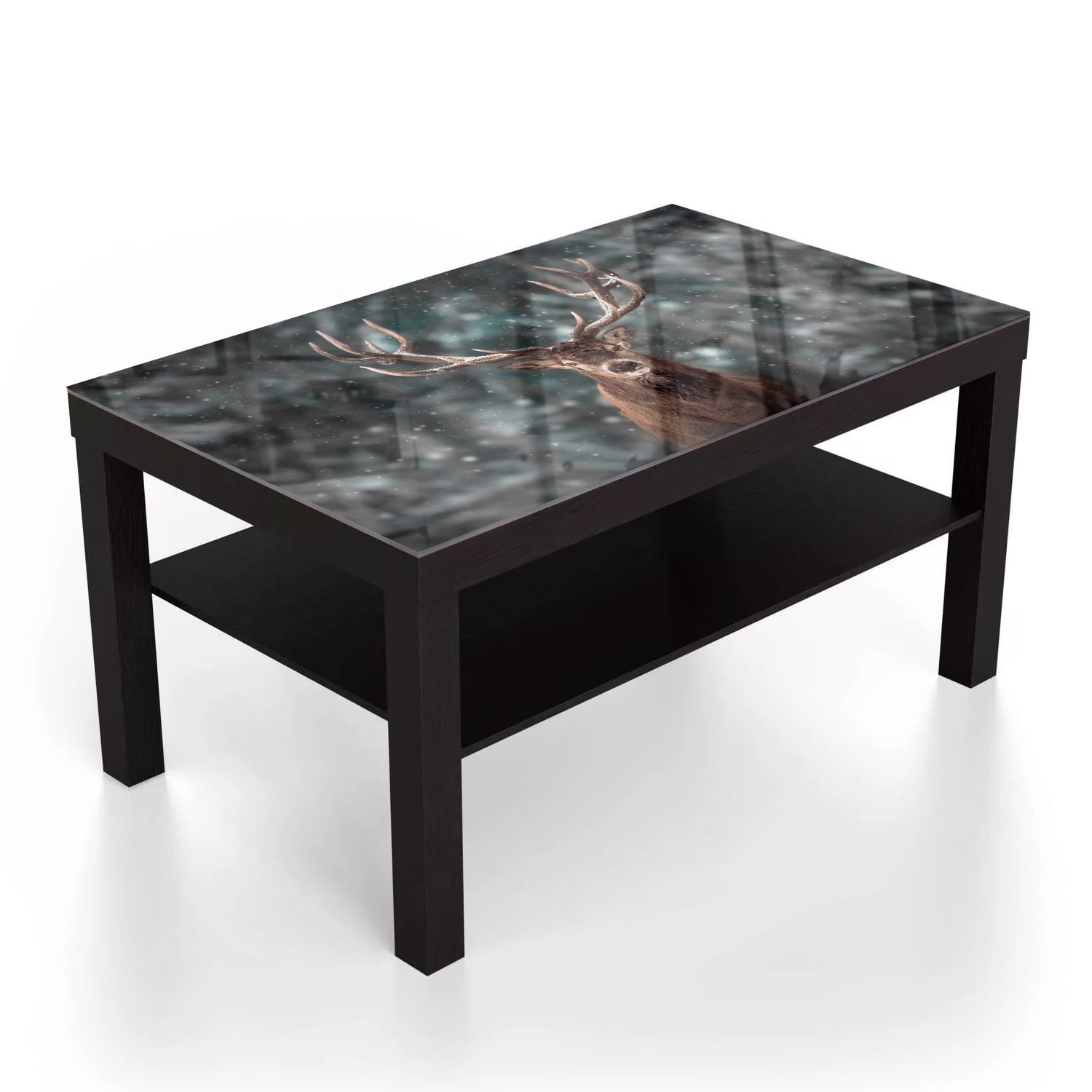 Salontafel 90x55 - Gehard Glas - Edelhert in de Winter