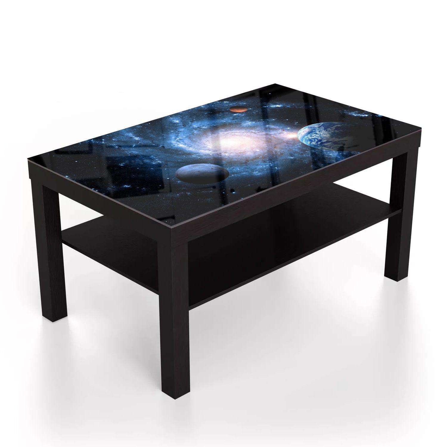Salontafel 90x55 - Gehard Glas - Planeten van het Zonnestelsel