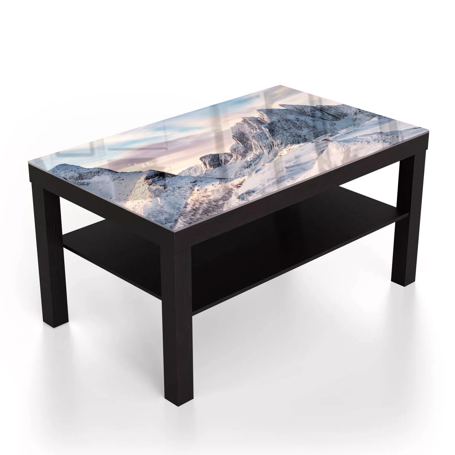 Salontafel 90x55 - Gehard Glas - Sneeuwige Bergtop