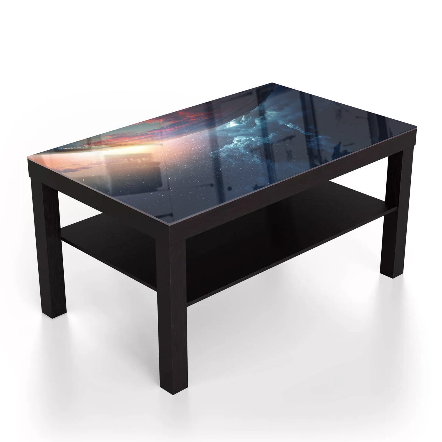 Salontafel 90x55 - Gehard Glas - Baan van de Planeet