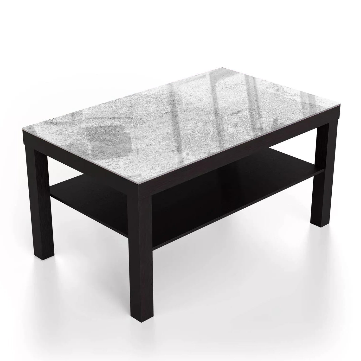 Salontafel 90x55 - Gehard Glas - Grijze Kalksteen