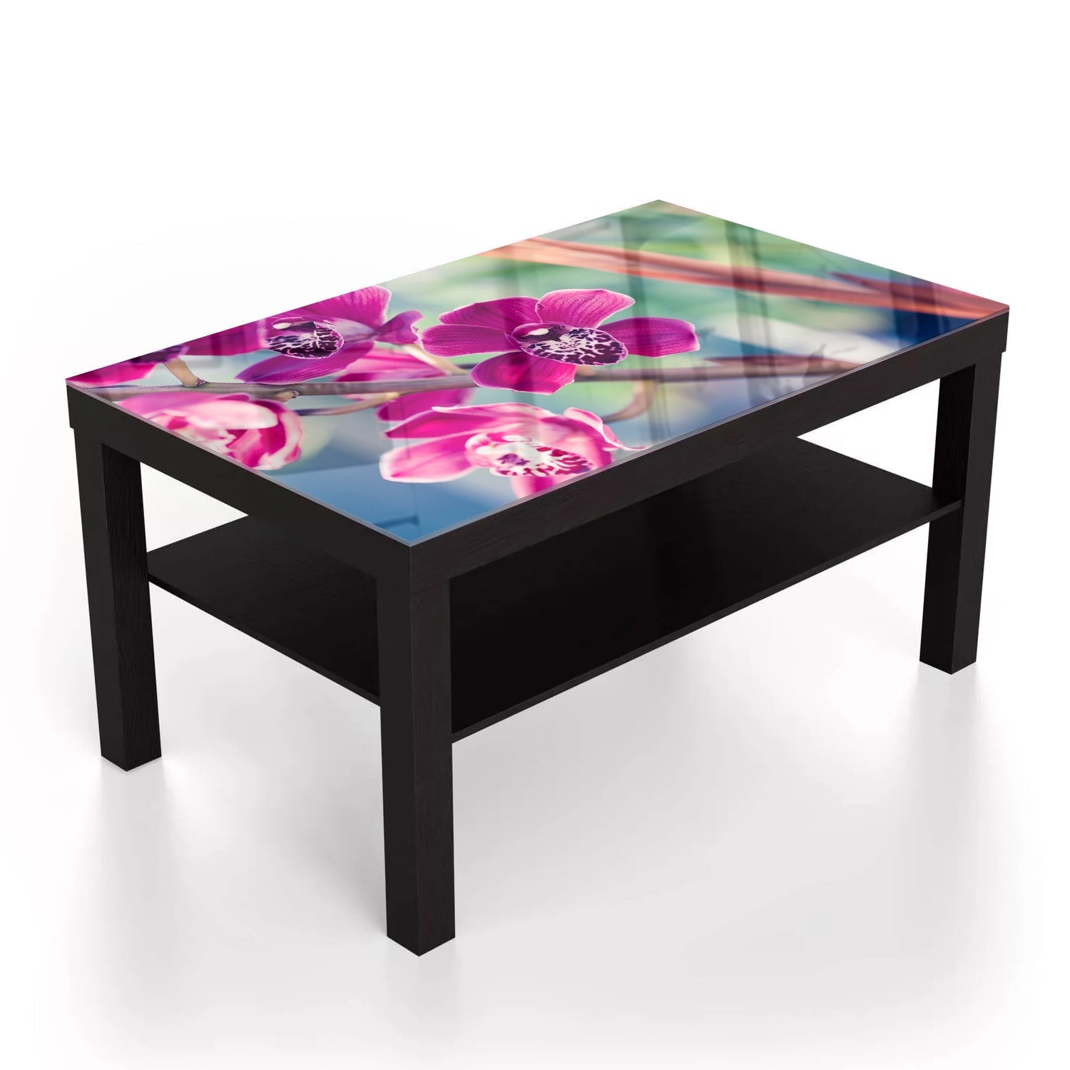 Salontafel 90x55 - Gehard Glas - Vlinderorchidee