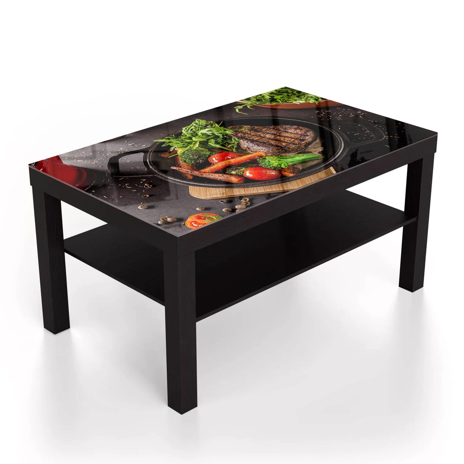 Salontafel 90x55 - Gehard Glas - Gegrilde Biefstuk