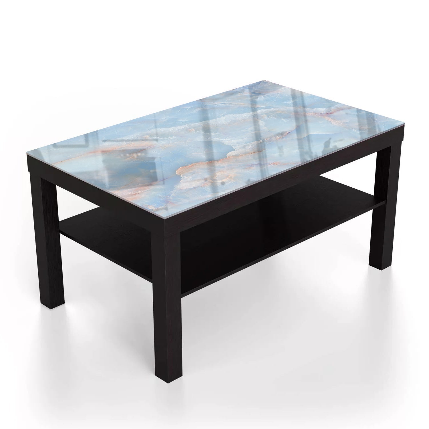 Salontafel 90x55 - Gehard Glas - Hemels Marmer