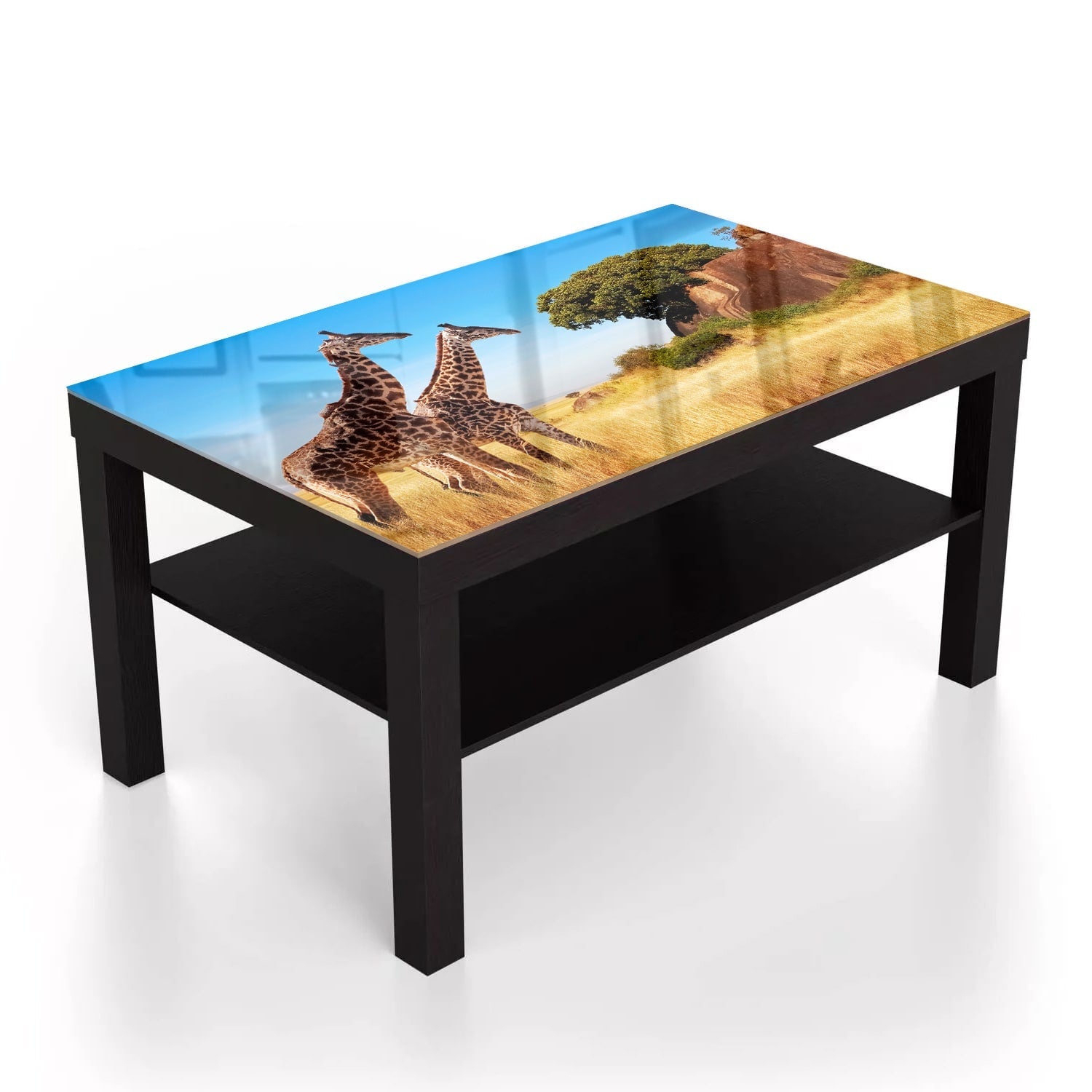 Salontafel 90x55 - Gehard Glas - Giraffen