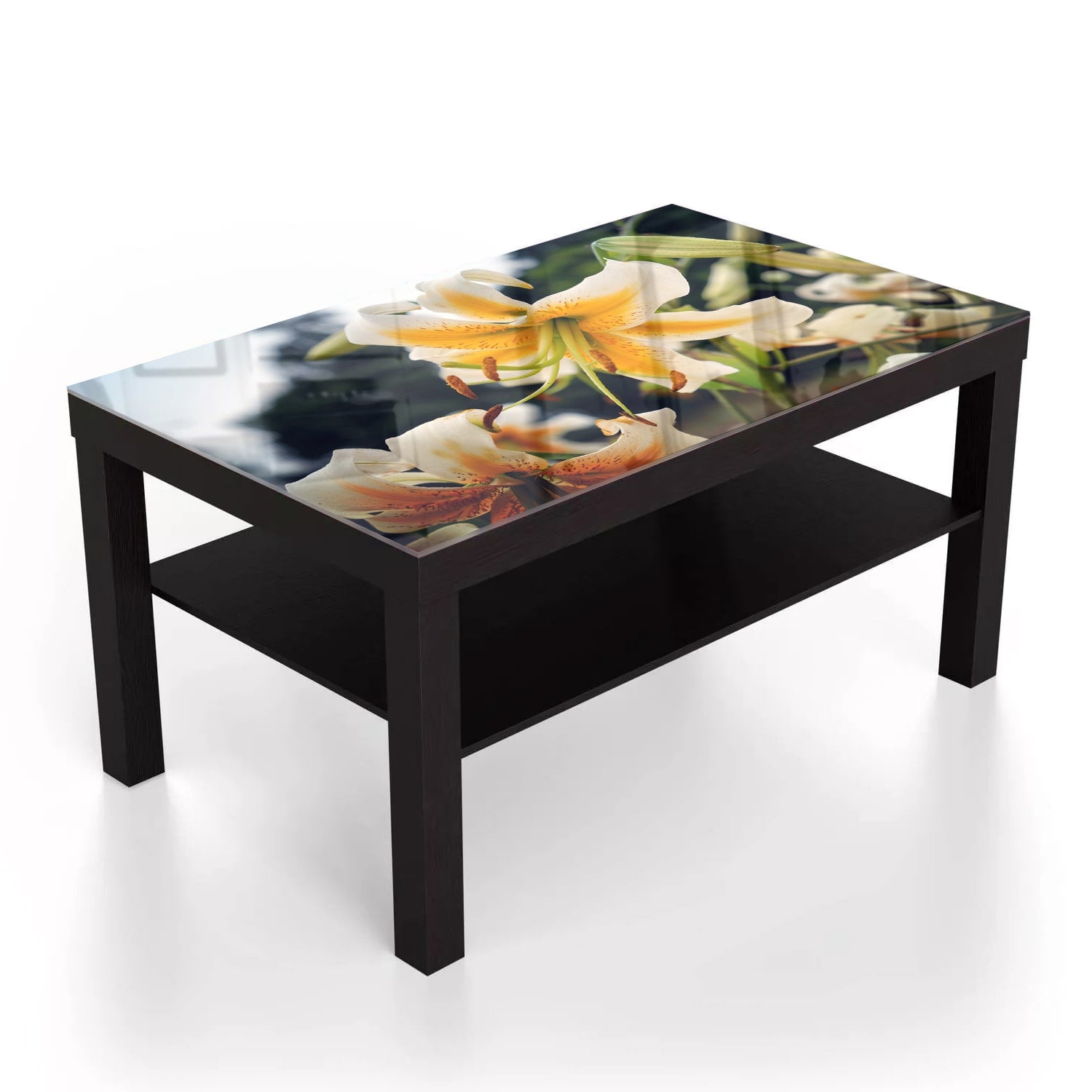 Salontafel 90x55 - Gehard Glas - Zomerse Lelie