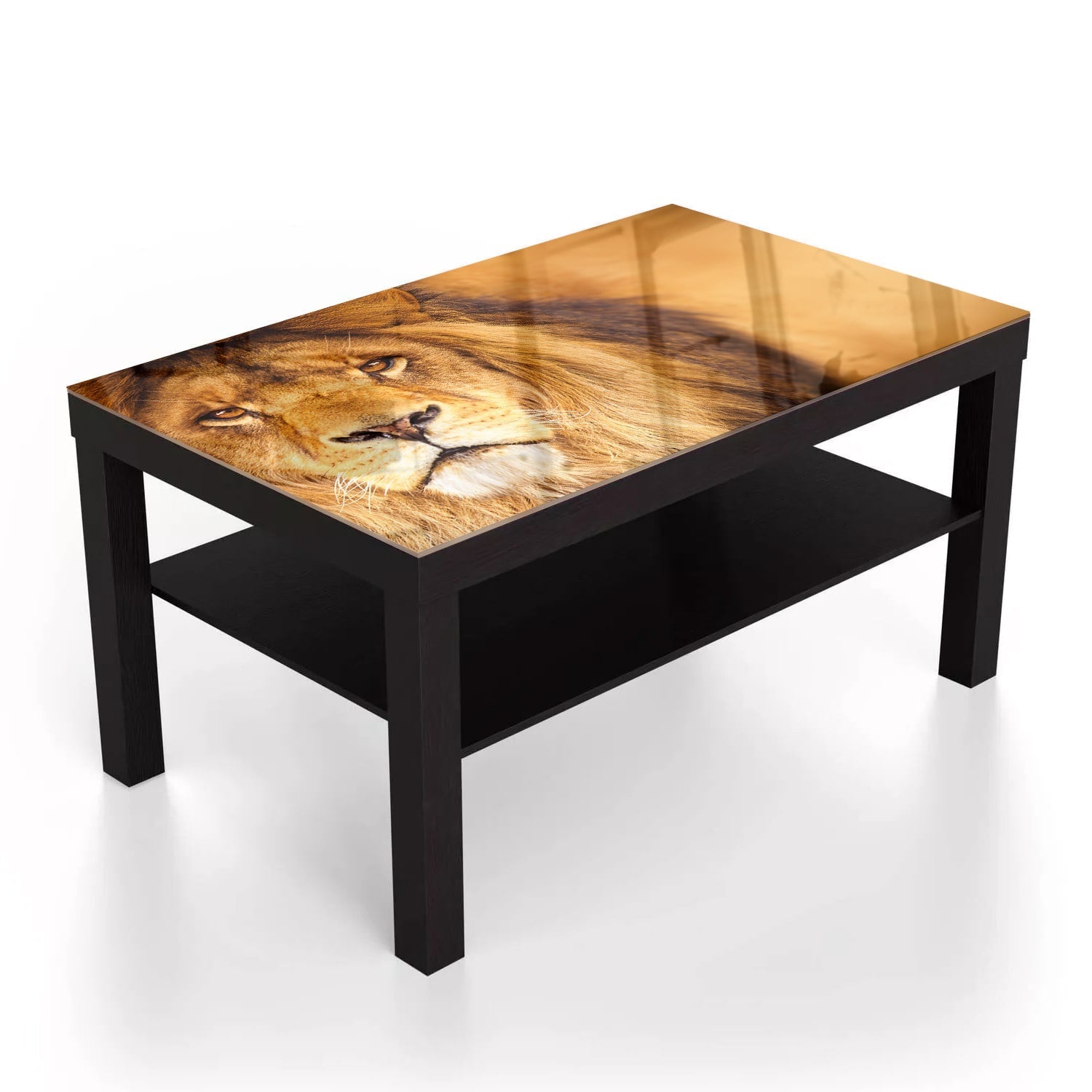 Salontafel 90x55 - Gehard Glas - Afrikaanse Leeuw