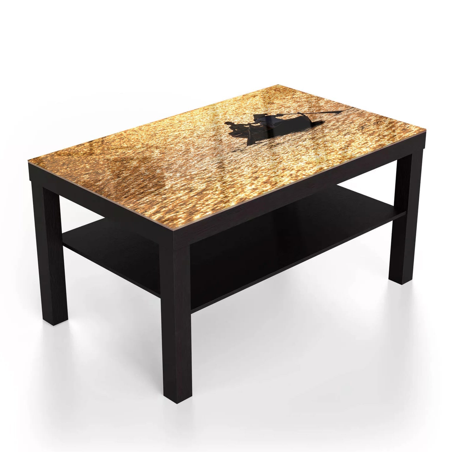 Salontafel 90x55 - Gehard Glas - Varen bij Zonsondergang