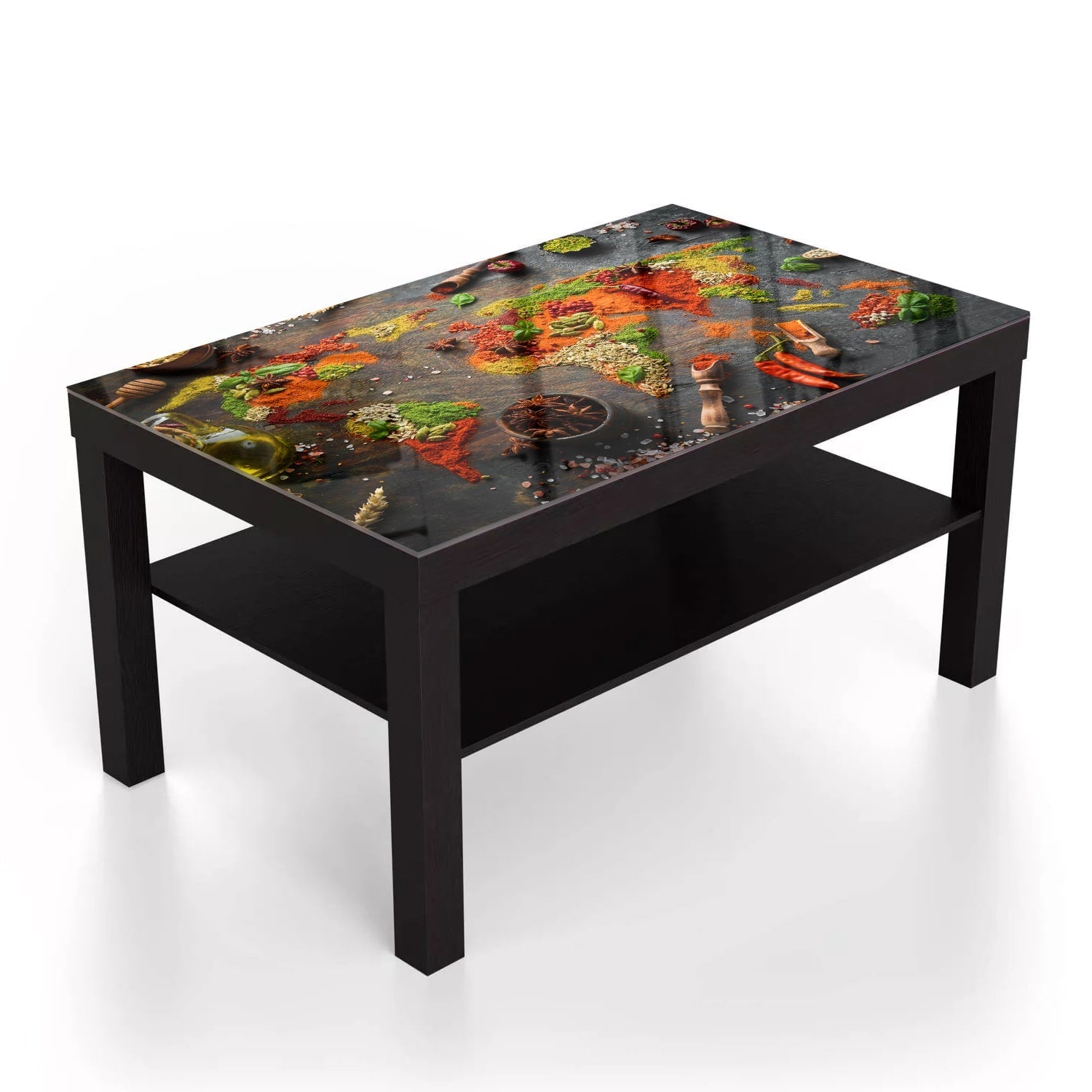 Salontafel 90x55 - Gehard Glas - Specerijen over de Wereld