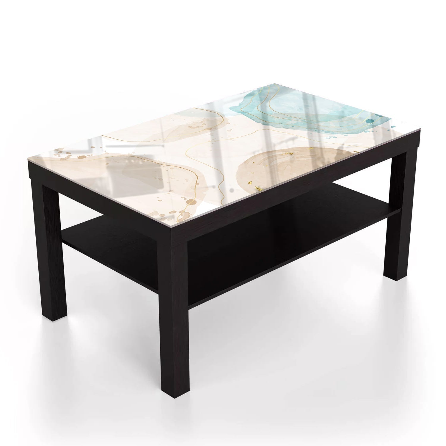 Salontafel 90x55 - Gehard Glas - Waterverf Kunst