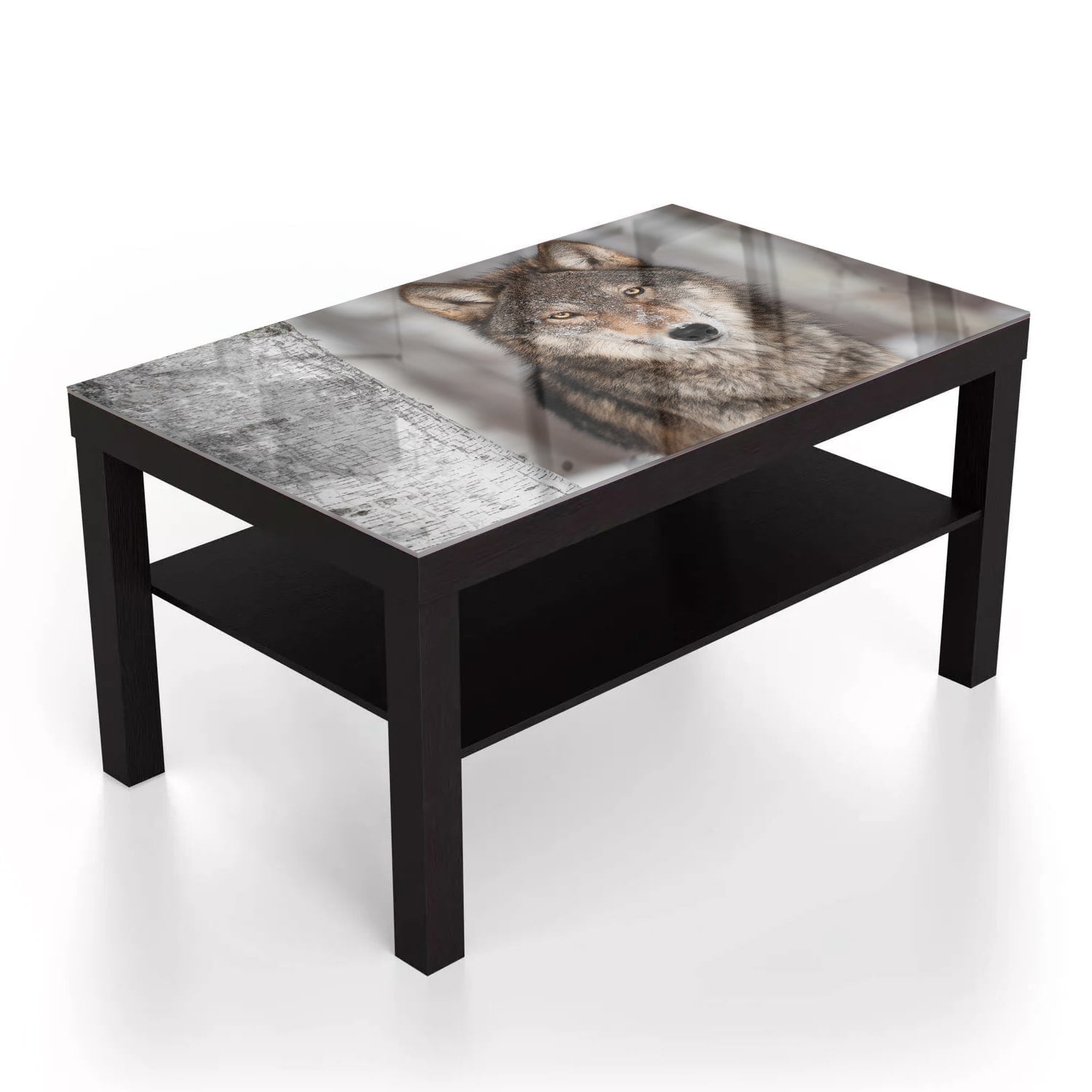 Salontafel 90x55 - Gehard Glas - Grijze Wolf