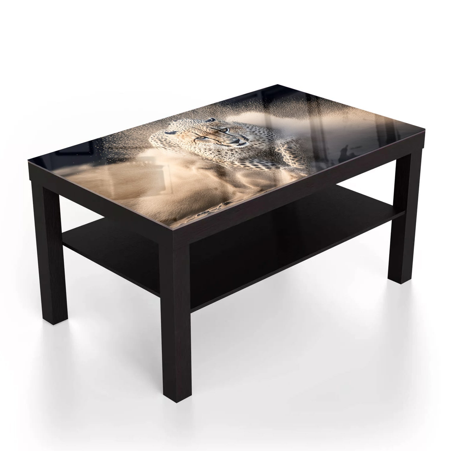 Salontafel 90x55 - Gehard Glas - Cheetah